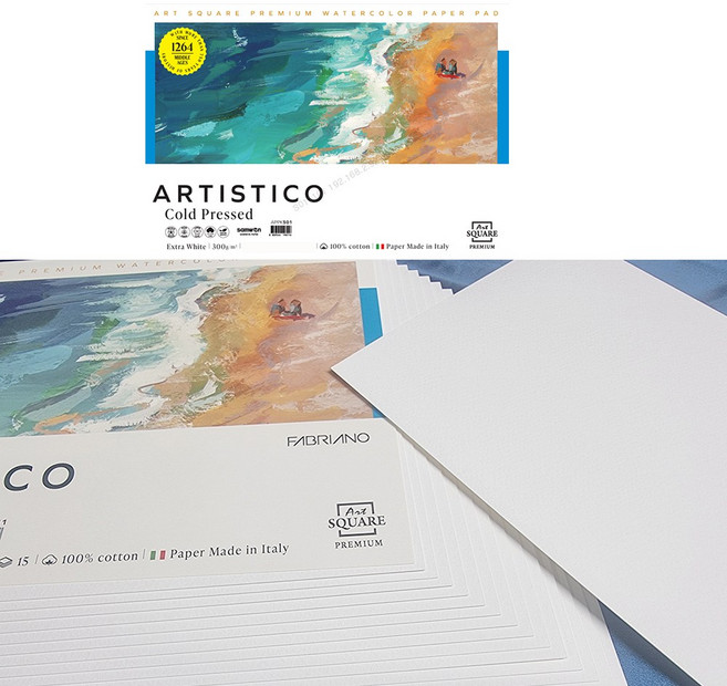 아트페이퍼 FA아띠스띠꼬 스케치북 낱장팩 B5 300g 15매 182x257mm, 비5, 1개