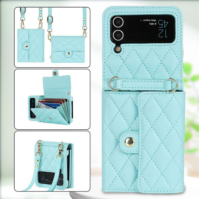 Craftsy 삼성 Z flip 플립 3/4/5/6/7 퀼팅 지갑 갤럭시 케이스 제트