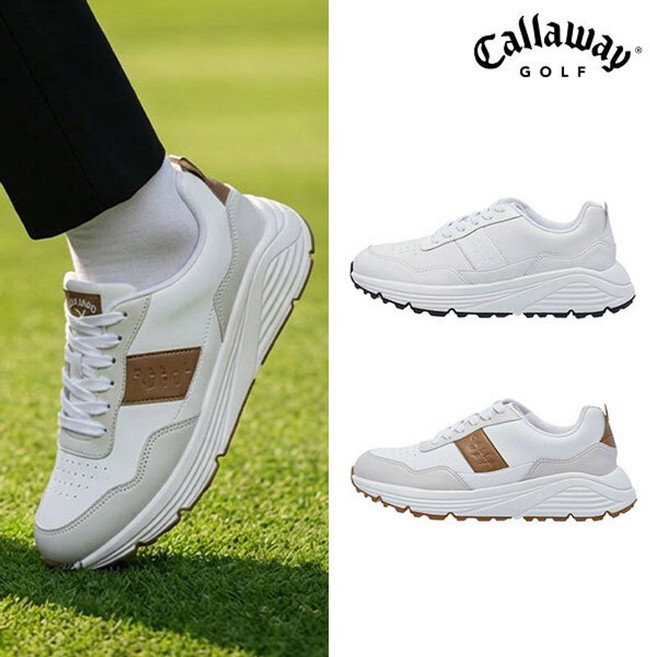 캘러웨이 마커스 남성 여성 공용 스파이크리스 골프화 키높이 골프신발 38UMAR