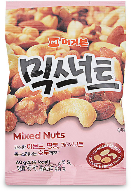 머거본 믹스너트, 40g, 1개