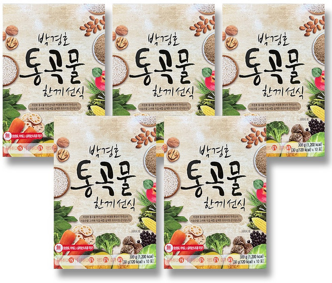 [TV홈쇼핑방송]보의당 박경호의 통곡물 한끼선식 선식, 300g, 5개