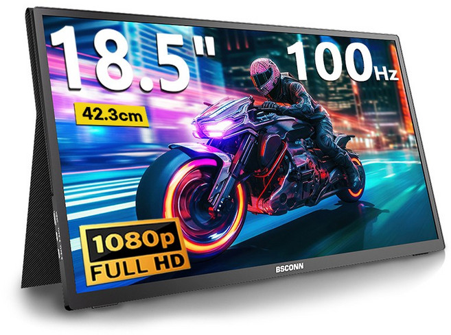 BSCONN 베쓰콘 18.5인치 FHD HDR 초슬림 IPS 휴대용 DEX 포터블 모니터, M18, 42cm