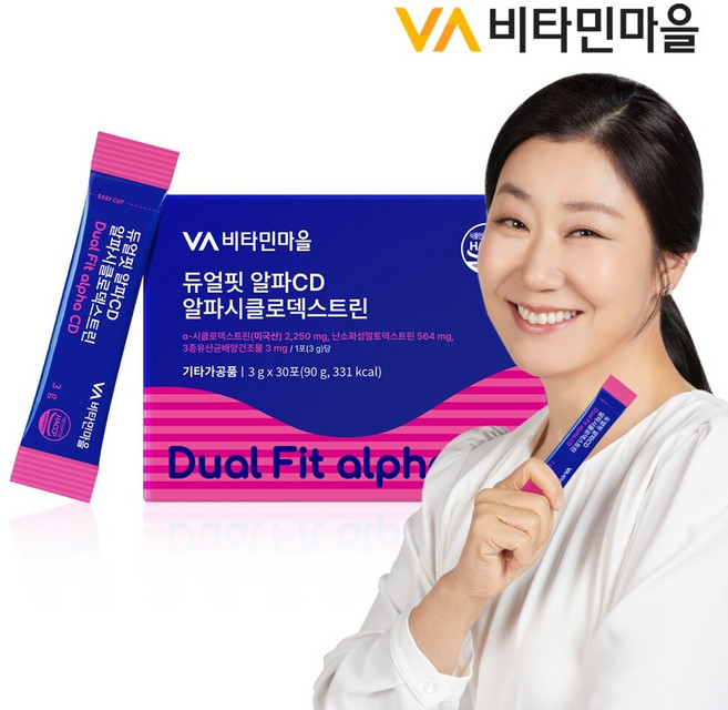 비타민마을 듀얼핏 알파CD 알파시클로덱스트린 30포 x 1박스(1개월분), 1박스, 30회분