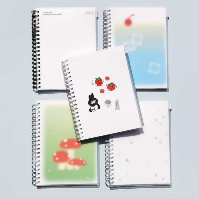 살림냥 데코포켓 이형지 스티커북 스티커파우치, 버섯 마을