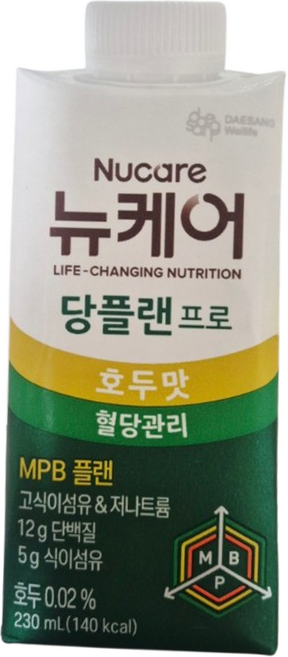 대상웰라이프 뉴케어 당플랜 프로 호두맛, 230ml, 192개