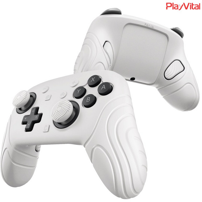 프로콘2 케이스 아이언쉘 스틱 백버튼 커버 세트 Playvital, 화이트(BADPTP002)