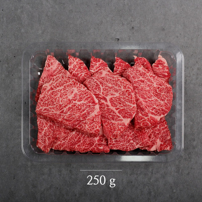 (냉동암소) 한우 1등급 꽃갈비살 기획(250g+250g), 2개, 250g