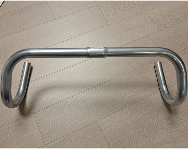 자전거 핸들바 드롭바 경기용 25.4x420mm 스틸 은색(612), 은색, 1개