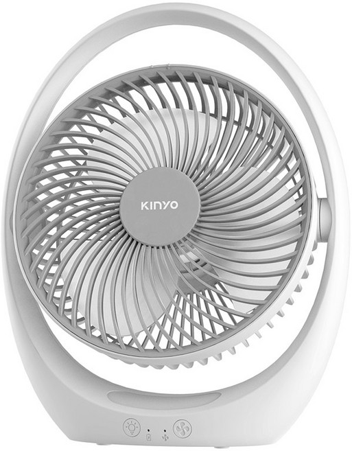 KINYO USB靜音充電風扇 UF-8645, 白色, UF8645