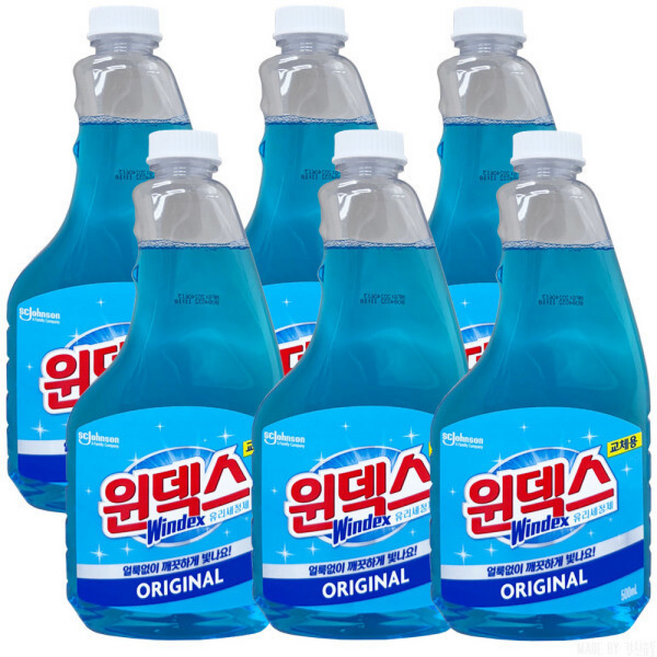 존슨 윈덱스 유리세정제 리필 500ml 6개