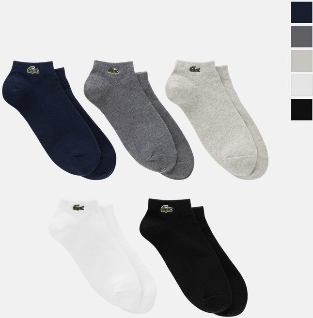 [라코스테 공식] 남성 베이직 앵클 삭스 RA005E-56G 5종 택1