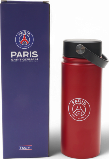 파리 생제르맹 브레이브 텀블러 18oz 보온 보냉 스테인레스 물병, 1개, 530ml, 레드