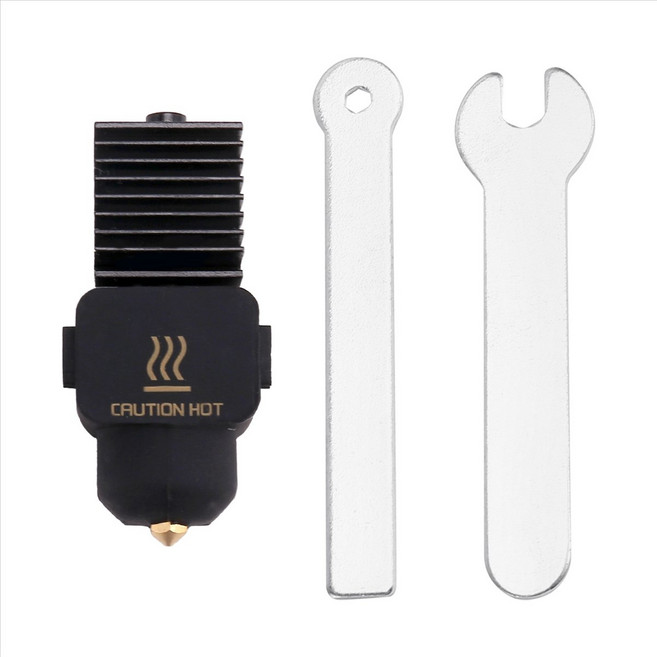 밤부 실험실 A1 미니 노즐 핫 엔드 어셈블리 0.2mm 강화 강철 노즐 A1 3D 프린터 부품, 0.2mm, 그림처럼