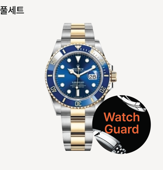 워치가드 (명품시계 보호필름) - 롤렉스 서브마리너 신형 풀세트 - Ref. 126610LN 126610LV 126613LN 126613LB 126618LN 등