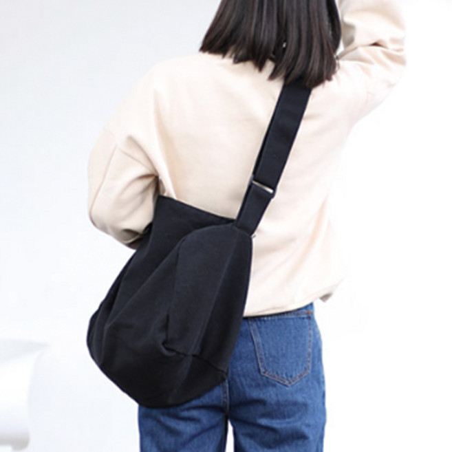 보슈 여성 캔버스 반달 에코백 B1-21