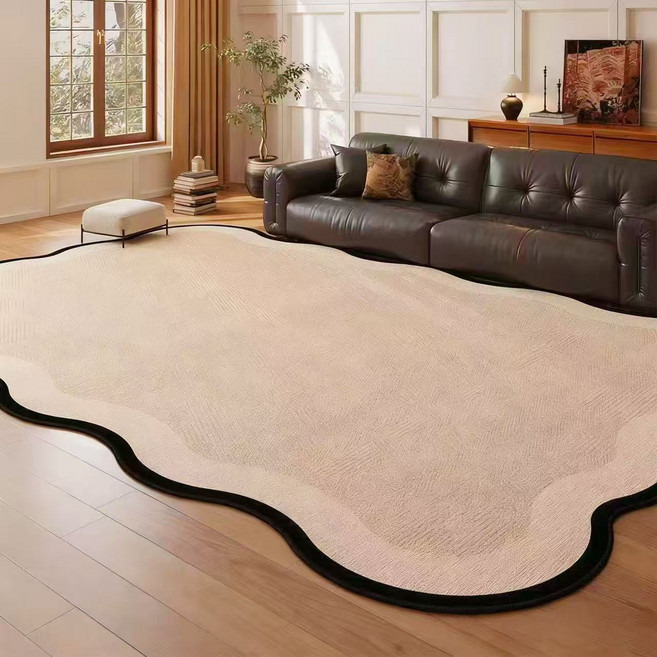 EINYAN 거실 카페트 방수 러그 먼지없고 거실 카페트 세탁가능 미끄럼방지 러그