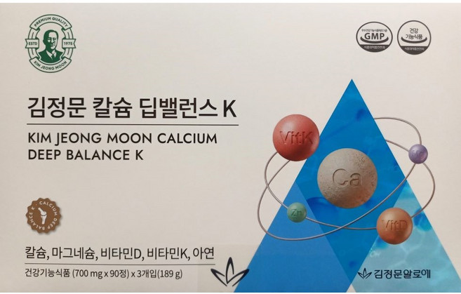 김정문알로에 칼슘 딥밸런스 K, 3개