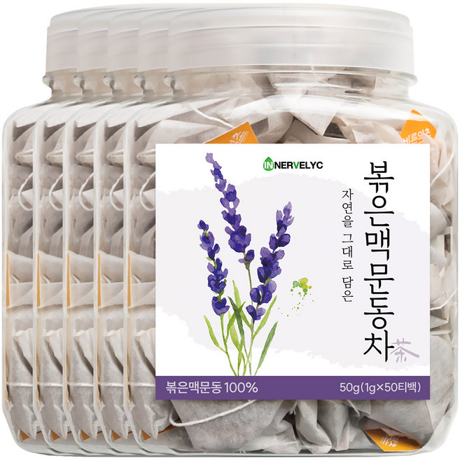 이너블릭 1500만 티백 판매 얼음골 볶은 맥문동차 티백, 5개, 50개입, 1g