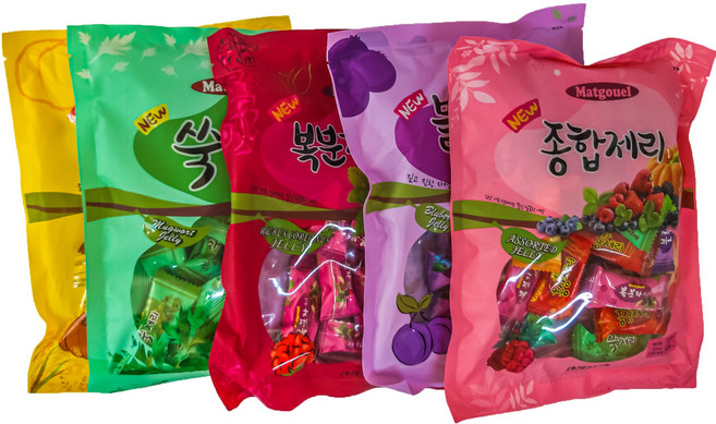 홍삼젤리 쑥 복분자 호박 블루베리 무지개 종합제리 대용량 어린이 어른영양간식, 쑥젤리, 1개, 300g