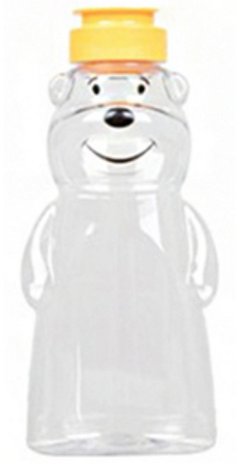 빨대구멍 귀여운 곰돌이 투명 물병10P 유치원생 단체선물, 소