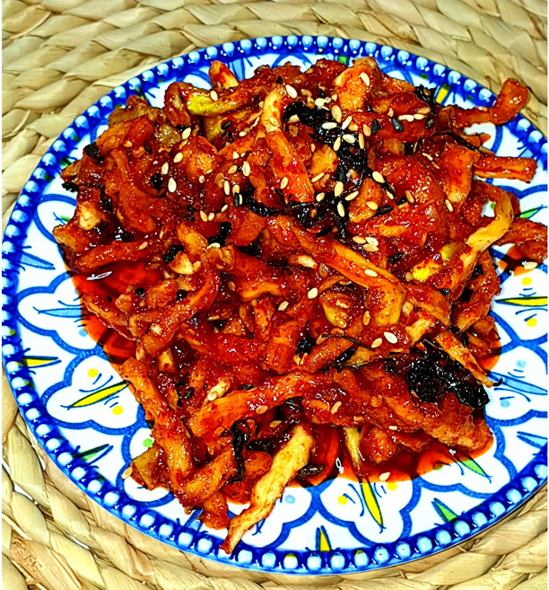 국산 100% 무말랭이 양념무침 500G, 1개