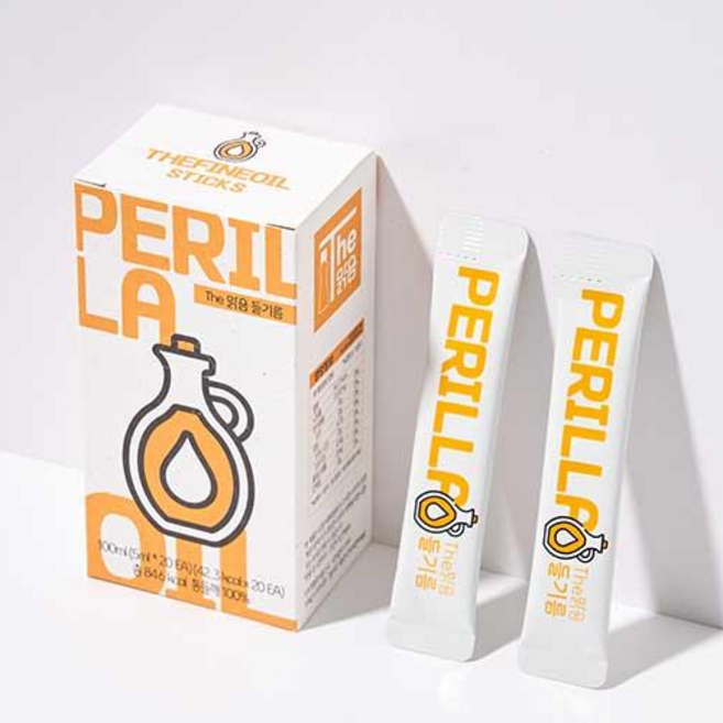 [더맑음] 스틱오일 저온압착 1회착유 들기름 5ml 20p, 1박스, 100ml