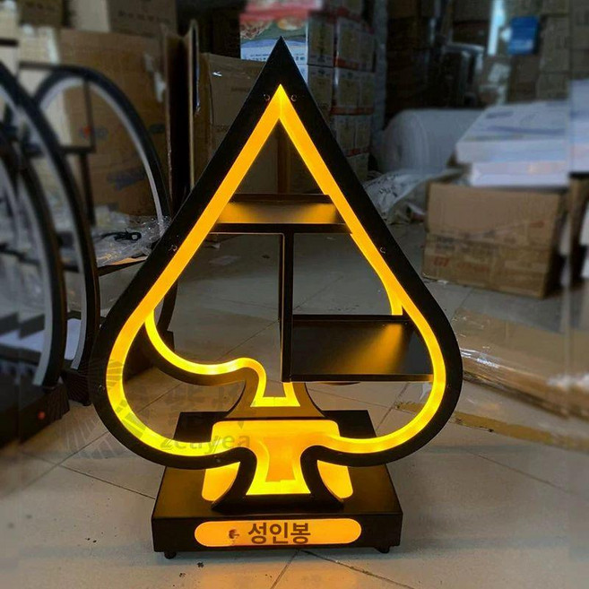 마른안주접시 과일 술집 바 LED 모듬 라이트 스낵, 6각형 3층 과일 접시 아이스 블루 내구성, 기본 구성품, 1개