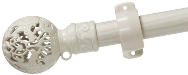 한국레일갤럭시 25mm 지구 커튼봉 커텐봉, 아이보리