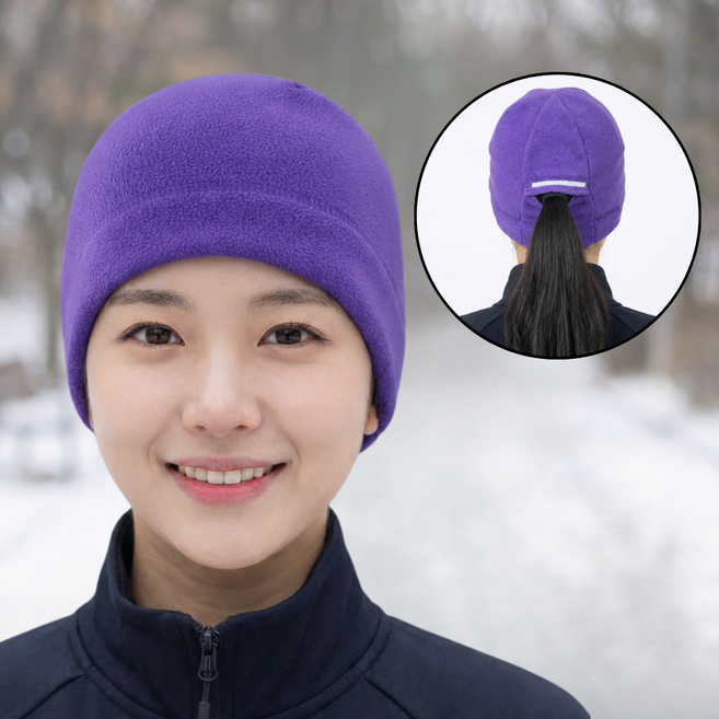 우리왔다 남여공용 스포츠 오픈백 보온비니