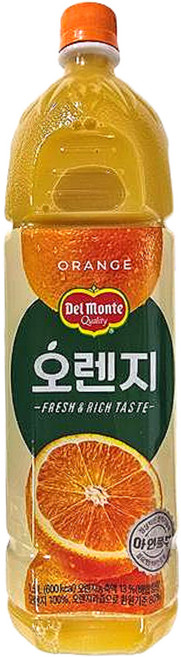 델몬트 오렌지100 주스, 1.5L, 20개