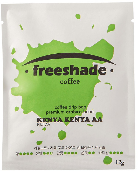 프리쉐이드커피 케냐AA 드립백 원두커피 핸드드립 티백 12g, 7개, 1개입