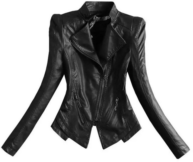 COSYEVNO 여성가죽자켓 여성용 기본핏 라이더자켓 QAQZ