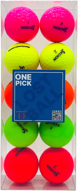 [원픽] 재구매율1위! 스릭슨 컬러볼 로스트볼 혼합색상 A급 골프공 실속형, 1개, 10개입, 컬러혼합