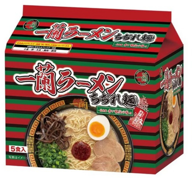 이치란 라멘 봉지라면 5인분 치지레면 돈코츠라멘