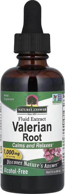 Nature's Answer 발레리안 액상 추출물 알코올 무함유 1000mg 60ml(2fl oz), NaturesAnswer발레리안액상추출물알코올무함유10, 1개, 60ml - 쿠팡