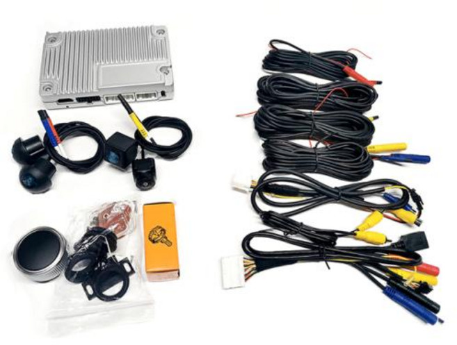 어라운드뷰카메라 모든 차량에 범용 1080p 3D 360 ° 서라운드 뷰 이미지 중력 센서 포함 다양한 자동차 모델 도 파노라마 녹화 가능, 2) 360 panorama only