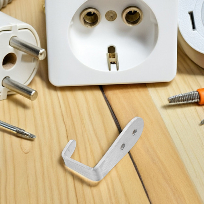 2개입 사다리 걸이 스테인리스 스틸 헤비 듀티 이층 침대 하드웨어 금속 사다리 브래킷 로프트 및 캠퍼 교체 부품, [01] 옵션1