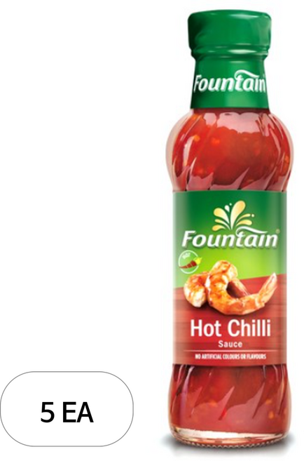파운틴 핫칠리소스, 250ml, 5개