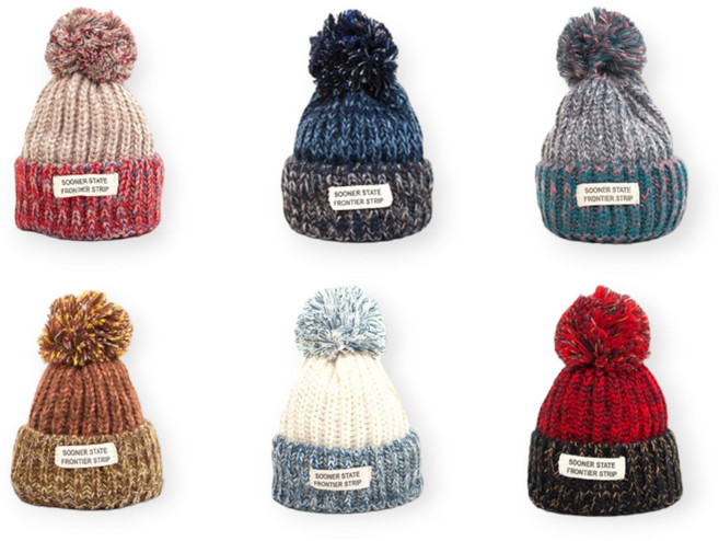 방한 털 모자 여성 털방울 뜨개 모자 겨울 여자