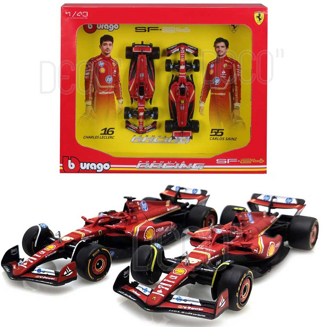 F1 레이싱 페라리 SF24 샤를 르클레르 카를로스 샤인츠 미니카, F1레이싱2P세트(페라리SF24), 1개