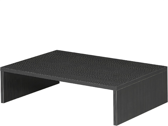 구스페리 데스크 우드 모니터 받침대 조립형, 블랙, 1개