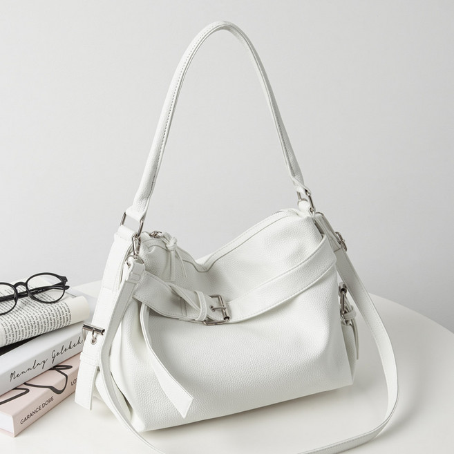 엔도르시 여성용 고퀄 레더 버클 모던 크로스 숄더백 EBA390