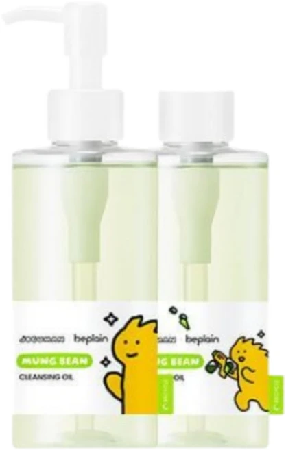 비플레인 녹두 클렌징오일 200ml 더블기획, 2개 - 쿠팡