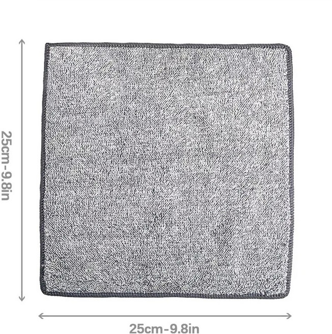 1/5/10pcs 두꺼운 주방 매우 효과적인 대나무 숯 접시 청소 천 울트라 부드러운 흡수성 빠른 건조 접시 타월