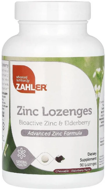 자일러 아연 엘더베리 90정 녹여먹는 사탕 정제 Zinc Elderberry, 1개 - 쿠팡