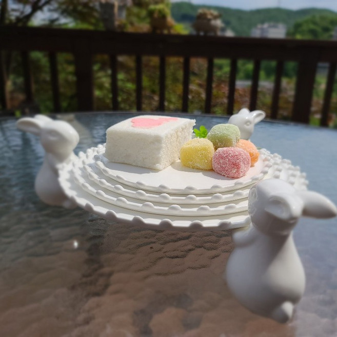 홈파티 물방울 접시 디저트 스테이크 파스타 브런치 파티 케이크 디너 수입 예쁜 그릇 세트, 특대, 1개