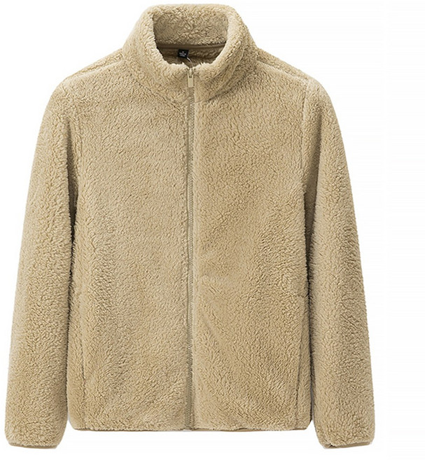 예니브 가을겨울 여성 양면 뽀글이 후리스 플리스 집업 자켓 두툼 보온 스탠딩카라 양면 뽀글이 양털후리스 코트