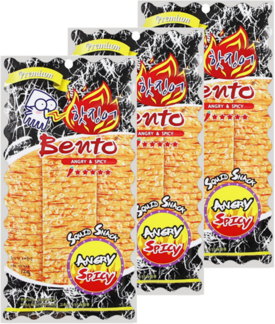 벤토 앵그리 앤 스파이시 어포, 12g, 3개