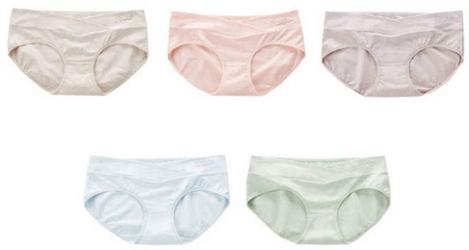 마더라이크 8828 면 골반 임산부 팬티 5종 세트