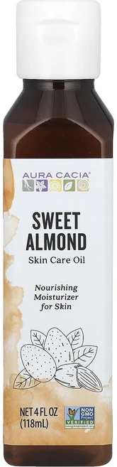 Aura Cacia 스킨 케어 오일 스위트 아몬드 118ml(4fl oz), AuraCacia스킨케어오일스위트아몬드118ml4flo, 1개, 118ml - 쿠팡